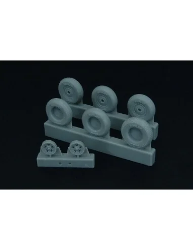 Spitfire 5 spoke wheels set (3 types of tires), 1/48 - Brengun BRL4...