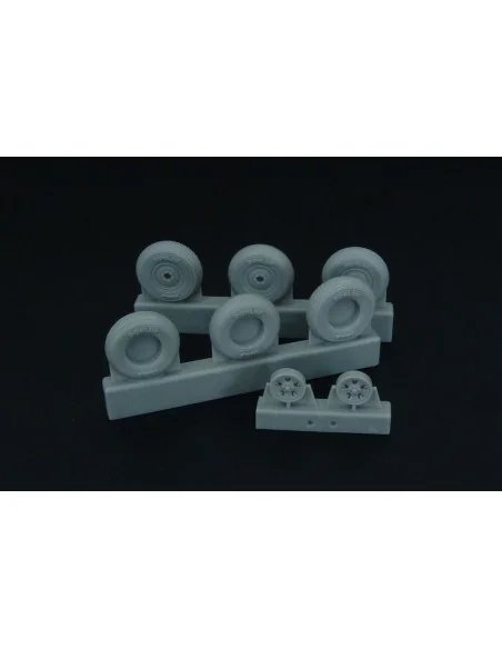 Spitfire 5 spoke wheels set (3 types of tires), 1/48 - Brengun BRL4...