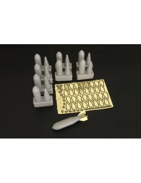 US bomb 500-lb AN-M64A1 (8 pcs), 1/48 - Brengun BRL48102