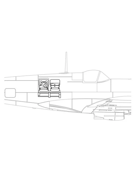 [NO_DESC] Spitfire PRU camera set, 1/48 - Brengun BRL48104
