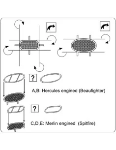 [NO_DESC] Intake guards RAF (air-intake meshes), 1/32 - Brengun BRL... 2