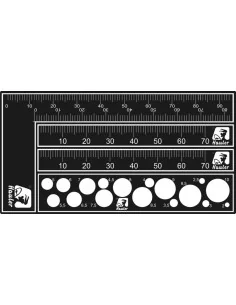 try square, rule and circle template - Brengun HQT006