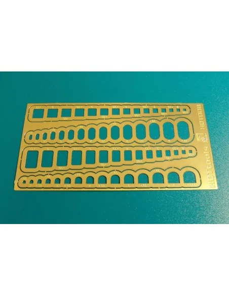 scribing templates rectangles, ovals, ETC - Brengun HQT008