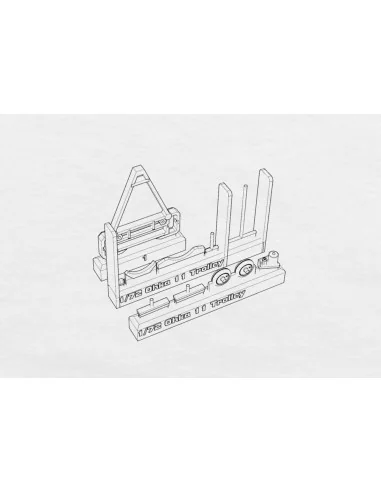 Trolley for Ohka model 11, 1/72 - Brengun BRL72177