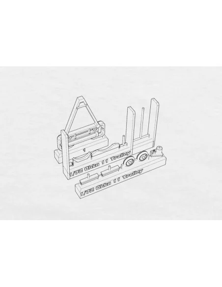 Trolley for Ohka model 11, 1/72 - Brengun BRL72177
