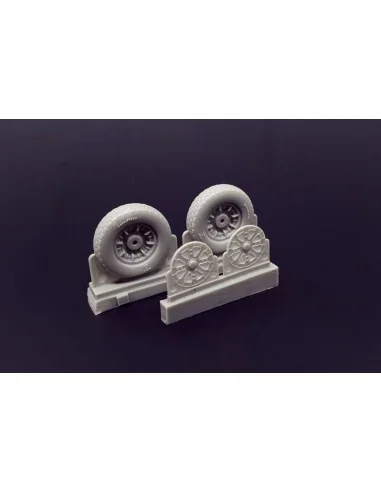 F4U Corsair Block Thread Wheels set, 1/48 - Brengun BRL48114