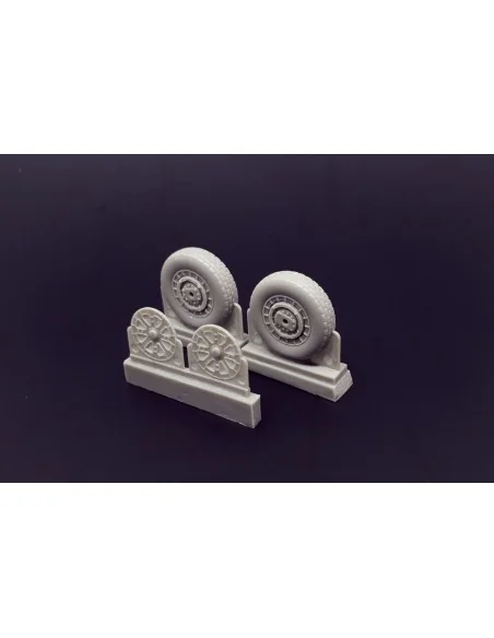 F4U Corsair Block Thread Wheels set, 1/48 - Brengun BRL48114