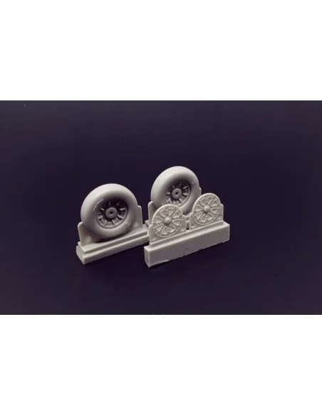 F4U Corsair Ribbed Thread Wheels set, 1/48 - Brengun BRL48115