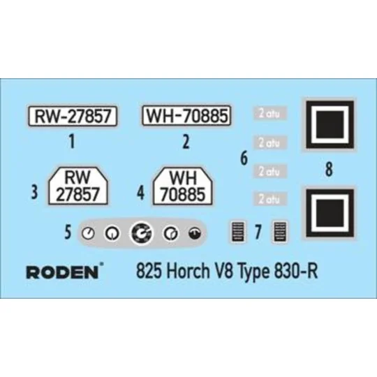 Horch V8 Type 830R, 1/35 - Roden 825 Horch V8 Type 830R, 1/35 - Roden 825