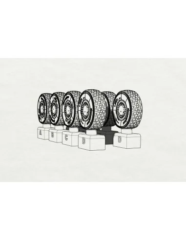 JGSDF Type 16 Wheels (Aoshima kit), 1/72 - Hauler HLH72094