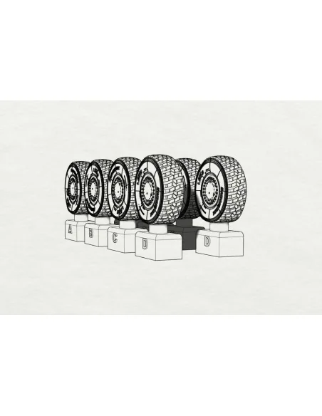 JGSDF Type 16 Wheels (Aoshima kit), 1/72 - Hauler HLH72094