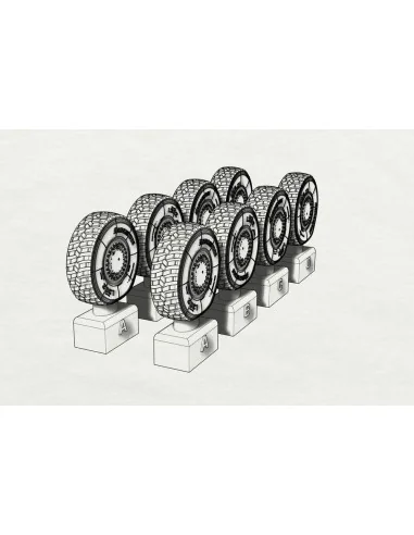 JGSDF Type 16 Wheels (Tamiya kit), 1/35 - Hauler HLU35115