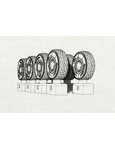 JGSDF Type 16 Wheels (Tamiya kit), 1/35 - Hauler HLU35115