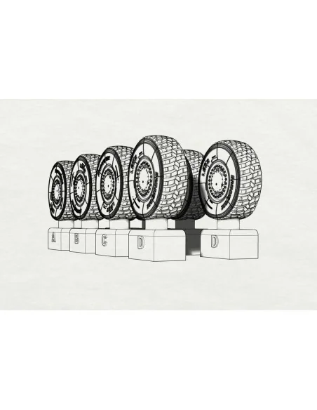 JGSDF Type 16 Wheels (Tamiya kit), 1/35 - Hauler HLU35115