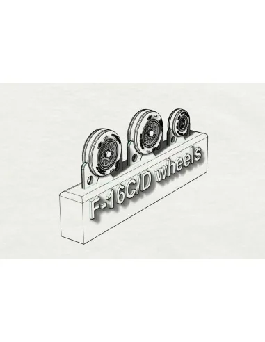 [NO_DESC] F-16C_D wheels, 1/144 - Brengun BRL144154