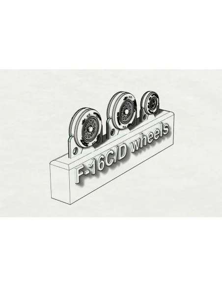 F-16C_D wheels, 1/144 - Brengun BRL144154