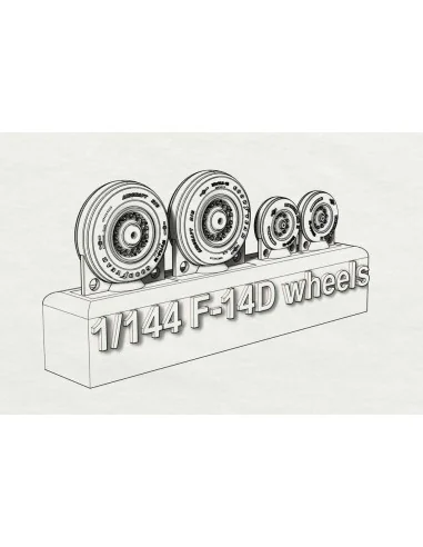 [NO_DESC] F-14D wheels, 1/144 - Brengun BRL144155