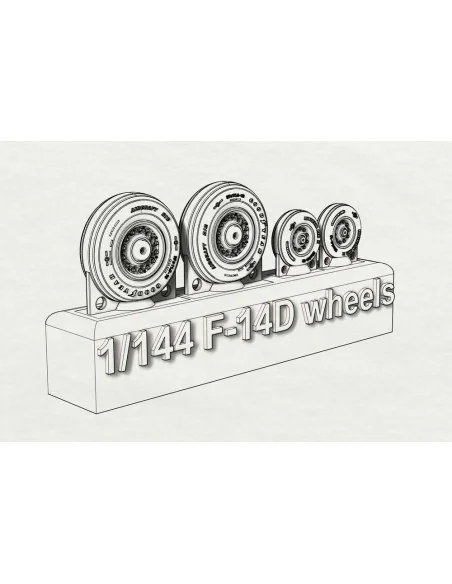 [NO_DESC] F-14D wheels, 1/144 - Brengun BRL144155