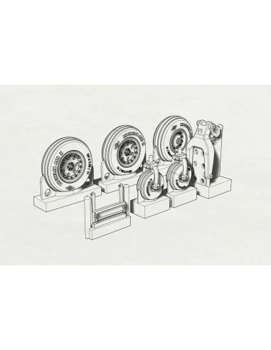 AV8B Wheels (Hasegawa kit), 1/72 - Brengun BRL72185