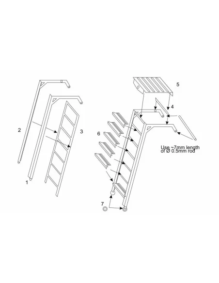 A4 Skyhawk ladder, 1/72 - Brengun BRL72190