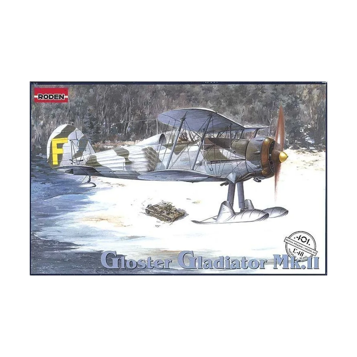 Gloster Gladiator Mk. II, 1/48 - Roden 401 Gloster Gladiator Mk. II, 1/48 - Roden 401