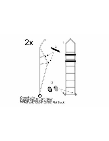 RA-5C Vigilante ladder, 1/72 - Brengun BRL72192