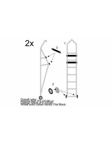 RA-5C Vigilante ladder, 1/72 - Brengun BRL72192