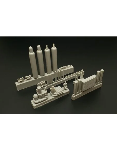 Bench drill-lever shears-oxy acetylene bottles, 1/35 - Hauler HLU35117