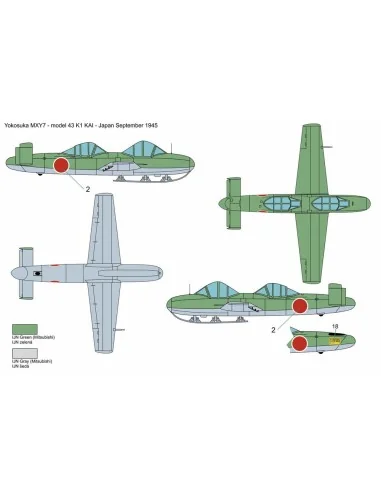 Yokosuka Ohka MXY7-K1 KAI (two seats), 1/48 - Brengun BRP48005