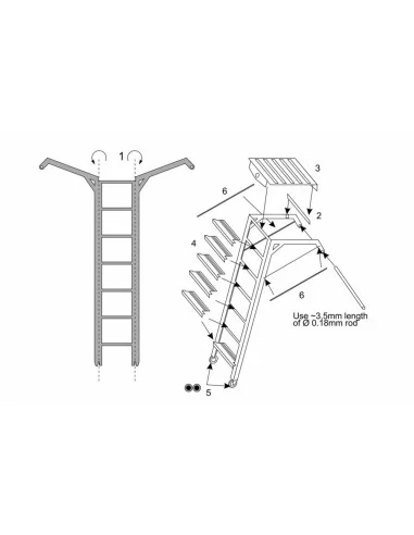 A4 Skyhawk ladder (Platz-Eduard kit), 1/144 - Brengun BRL144158