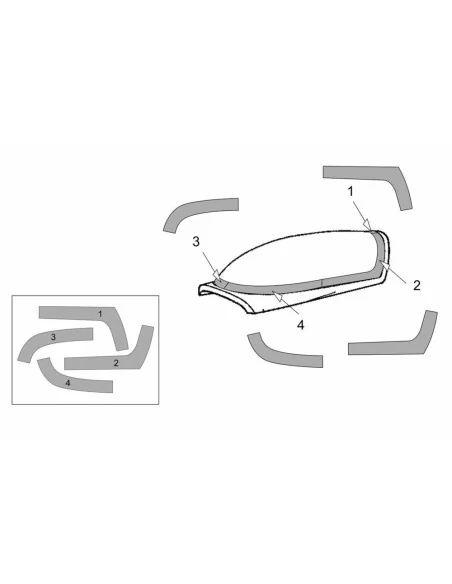 Extra EA-300L-330LC Canopy masks (Brengun kit), 1/72 - Brengun BRL7...