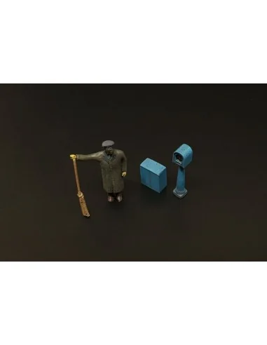 Street sweeper and parking meter, 1/87 - Hauler HLR87202