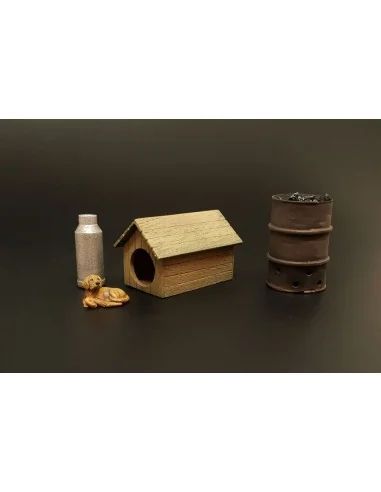Dog house with dog, 1/35 - Hauler HLU35118