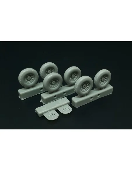 P-47N Wheels (3 type of pattern), 1/72 - Brengun BRL72214