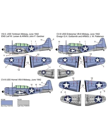 SBD-3 Dauntless MIDWAY, 1/144 - Brengun BRP144014
