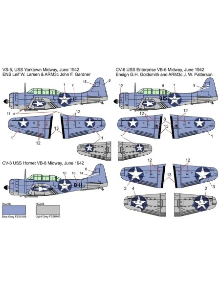 SBD-3 Dauntless MIDWAY, 1/144 - Brengun BRP144014