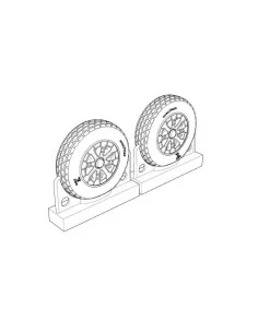 F4U Corsair Block Thread Wheels set, 1/72 - Brengun BRL72218