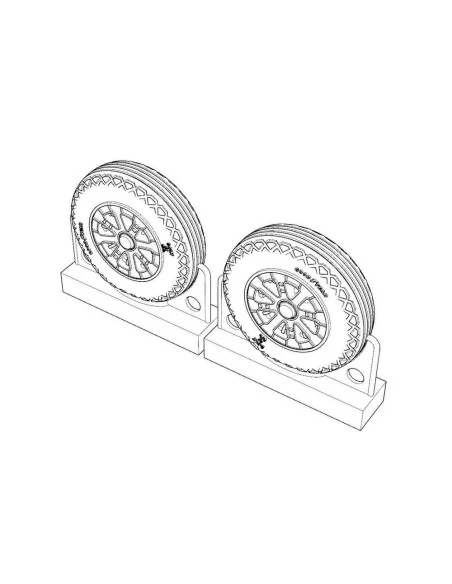 [NO_DESC] F4U Corsair Ribbed-Diamond Thread Wheels set, 1/72 - Bren...