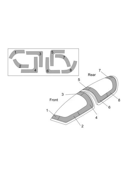 DG-1000S Glider Canopy mask (BRENGUN kit), 1/48 - Brengun BRL48146