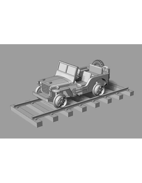 [NO_DESC] Railway Jeep (2pcs), 1/120 - Hauler HTT120084