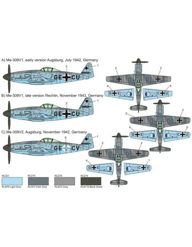 Me-309 V1/V2, 1/144 - Brengun BRP144015