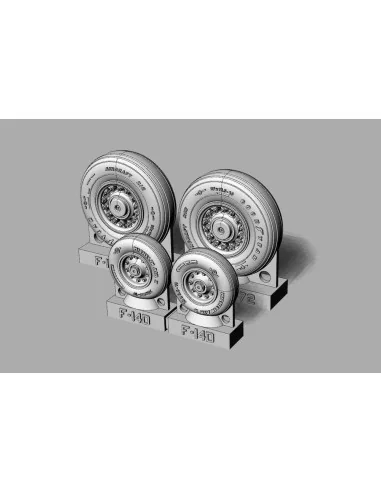 [NO_DESC] F-14D Tomcat Wheels set, 1/72 - Brengun BRL72238
