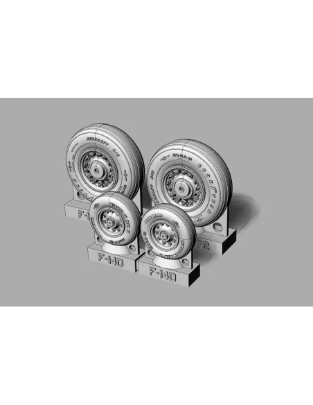F-14D Tomcat Wheels set, 1/72 - Brengun BRL72238