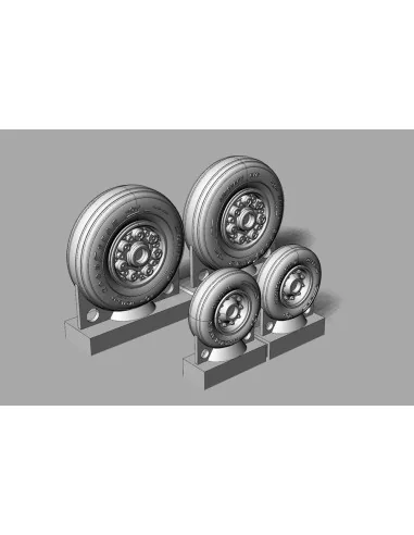 F-14D Tomcat Wheels set, 1/72 - Brengun BRL72238