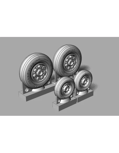 F-14D Tomcat Wheels set, 1/72 - Brengun BRL72238