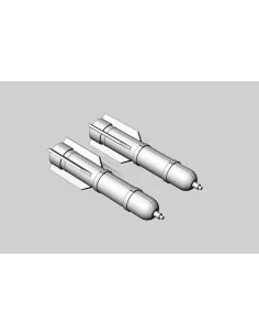 M26 flare (2pcs), 1/48 - Brengun BRL48148