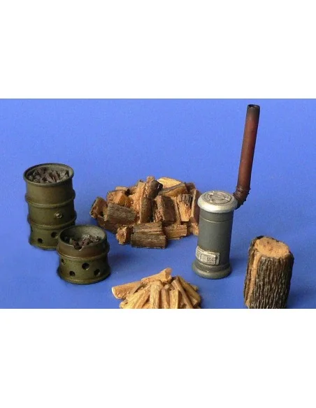 [NO_DESC] Stove and barrel brazier, 1/48 - Hauler HLX48401