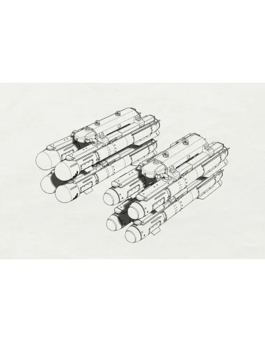 [NO_DESC] AGM-114 Hellfire (8pcs 2 racks), 1/48 - Brengun BRL48153
