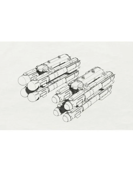 [NO_DESC] AGM-114 Hellfire (8pcs 2 racks), 1/48 - Brengun BRL48153