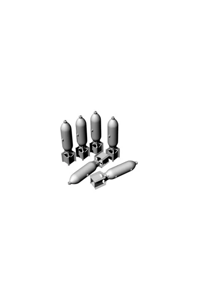 US GP 100lb AN-M30A1 bombs (6pcs), 1/32 - Brengun BRL32044